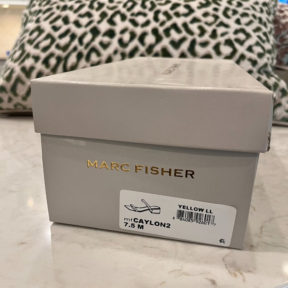 Marc Fisher 7.5 Yellow Sandals - Picture 8 of 8